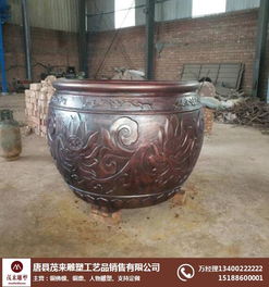 仿銅大缸 傳承宮廷氣韻的藝術工藝品